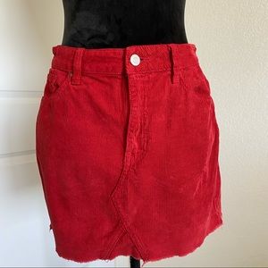 Super cute red PACSUN  skirt. Size 27. 100% cotton.